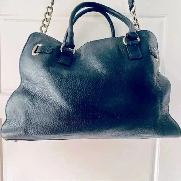 HOST PICK MICHEAL KORS  BLUE PEBBLED LEATHER HAND BAG STRAPPED SHOULDER BAG - Picture 6 of 12